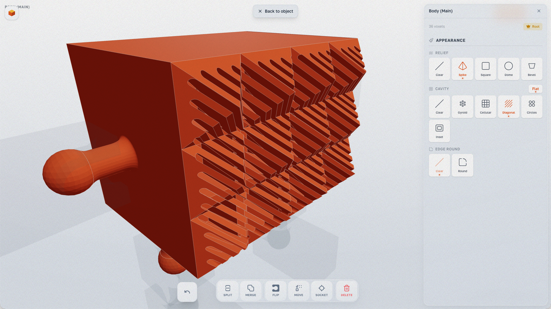 Gyroid — organic lattice structure