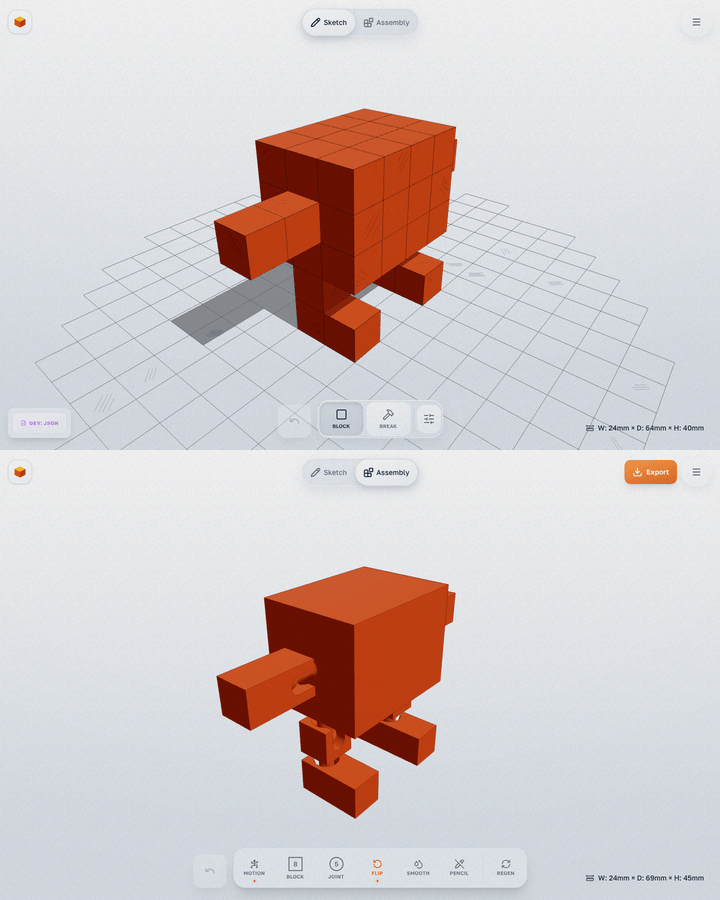 Joint Placement Workflow GIF
